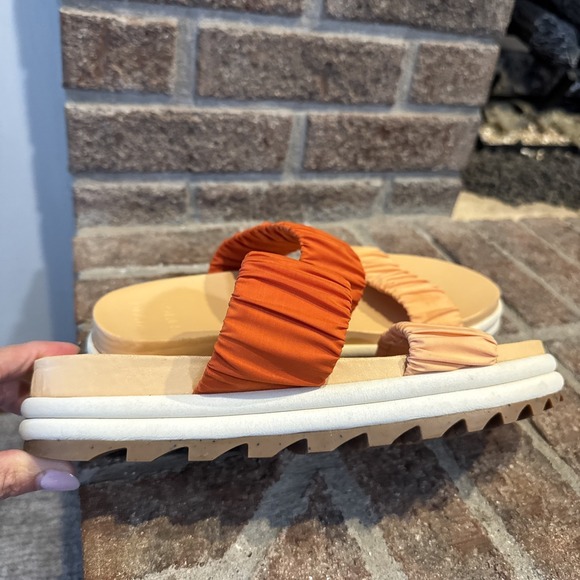 SOREL Roaming Two Strap Slide Sandal Limited Edition x prAna Orange sz 10.5M #22 - Picture 7 of 16